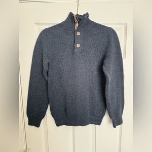 H&M button mock wool sweater